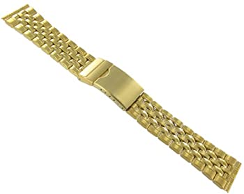 【中古】【輸入品・未使用】22?mm SpeidelゴールドトーンGP Solid Link Deployment Buckle時計バンド1716?/ 17