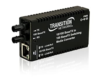 【中古】【輸入品・未使用】Transition Stand-Alone Mini 10/100 Bridging - Fiber media converter - 100Mb LAN - 10Base-T%ｶﾝﾏ% 100Base-FX%ｶﾝﾏ% 100Base-TX - RJ-45 / SC