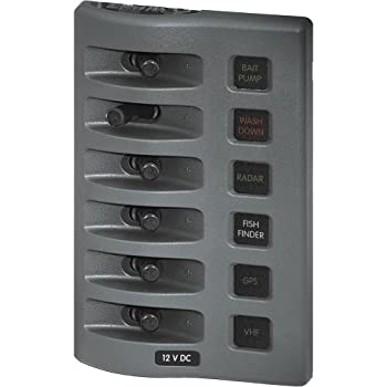 【中古】【輸入品・未使用】Blue Sea 4306?WeatherDeck防水ヒューズパネル???6位置???グレー|スカイマーケットプラス