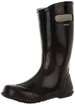 【中古】【輸入品・未使用】Bogs Boy Rainboot Black Mid-Calf Rubber Rain Boot - 12M