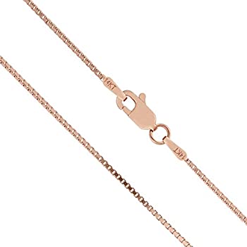 【中古】【インポート品・未当て嵌める】Honolulu Jewelry Company 14Kソリッドローズゴールド ボックスチェーンネックレス