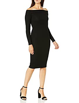【中古】【インポート品・未当て嵌める】Enza Costa レディース 伸ばすこと地絹 肋筋 見せびらかす肩肉 MIDI御召しもの US 大きさ: X-Small 色つや: 黒いこと