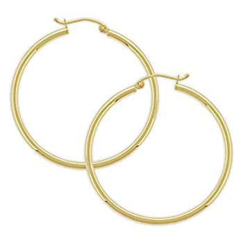 【中古】【輸入品・未使用】Charm America - ゴールドスモール、ミディアム、ラージチューブフープイヤリング - 14K ゴールド 71,731円