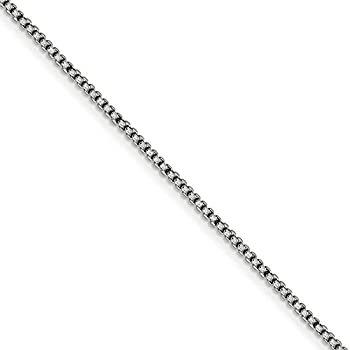 【中古】【輸入品・未使用】1.5mm 14K ホワイトゴールド 中空 ラウンドボックスチェーンネックレス 214,593円
