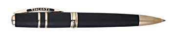 【中古】【インポート品・未当て嵌める】Visconti Homo Sapiens 噴火山溶岩 黒いこと ブロンズトリムボールペン V-46802