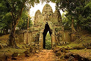 【中古】【輸入品・未使用】12-feet Wide by 8-feet高。Prepasted壁紙壁画の高解像度写真から: Royal City of Angkor Thomのカンボジア。簡単にハング削除し、再利用(ハング｜スカイマーケットプラス 90,259円