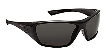 【中古】【輸入品・未使用】Bolle Safety Hustler Safety Glasses%ｶﾝﾏ% Shiny Black Frame%ｶﾝﾏ% Grey Lenses by Bolle' Safety｜スカイマーケットプラス