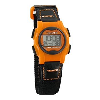 【中古】【輸入品・未使用】VibraLITE Mini 12-Alarm Vibrating Watch - Black & Orange by VibraLITE｜スカイマーケットプラス