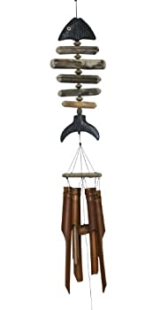 【中古】【輸入品・未使用】Cohasset Imports CH109S Bone Fish with Dots Bamboo Chime