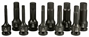 【中古】【輸入品・未使用】ATD Tools ATD-4605 10 Pc. 0.5 In. Drive Metric Impact Hex Driver Set|スカイマーケットプラス