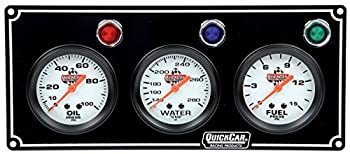 【中古】【輸入品・未使用】QuickCar Racing Products 61-6712 3ゲージパネル OP/WT/FPブラック|スカイマーケットプラス