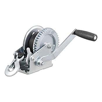【中古】【輸入品・未使用】CURT 29435 手動 ハンドクランク ボート トレーラー ウィンチ 耐荷重1%ｶﾝﾏ%300ポンド ハンドル ギア比4.2:1 20フィートストラップ