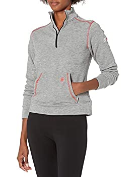 【中古】【輸入品・未使用】Ariat Women 's Flame Resistant Polartec 1?/ 4?Zip Fleece US サイズ: M カラー: グレイ