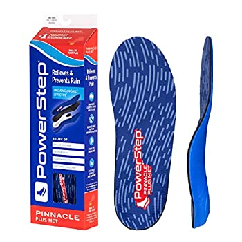 【中古】【輸入品・未使用】[Powerstep] Pinnacle Plus Full Length Orthotic Shoe Inserts - Built-In Metatarsal Support