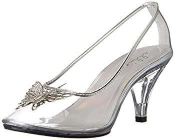 【中古】【輸入品・未使用】3 Heel Clear Pump W/Butterfly