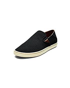 【中古】【インポート品・未当て嵌める】OluKai レディース US 大きさ: 10 色つや: 黒いこと