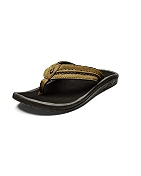 【中古】【インポート品・未当て嵌める】オルカイ（Olukai） メンズ ホクア HOKUA Tan/Tan（3434） 10161 9（27.0糎）