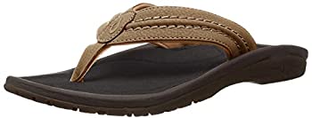 【中古】【インポート品・未当て嵌める】OluKai Hokua 砂浜サンダル メンズ 速乾 フリップフロップ 横すべり 雨合羽\u0026情の籠もった手持ち部分 ラバーソール 締め付ける働きかけるフットベッド ソフトコンフ