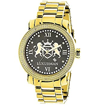 【中古】【輸入品・未使用】Phantom Mens Diamond Watch 0.12?CT by Luxurman