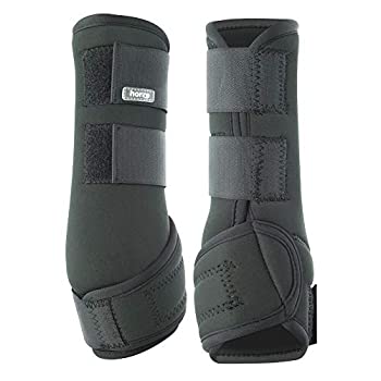 【中古】【輸入品・未使用】Horze Easy BreatheアンチバクテリアWorking Boot ブラック画像