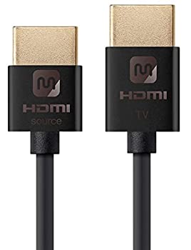 【中古】【輸入品・未使用】Monoprice Monoprice 4K Slim High Speed HDMI Cable 15ft - 18Gbps Active Black｜スカイマーケットプラス