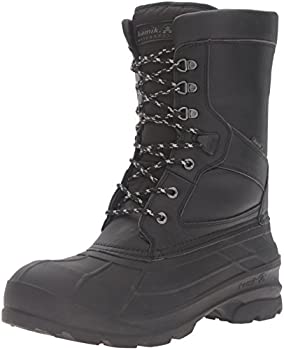 【中古】【インポート品・未当てはめる】Kamik メンズ Nationpro スノーブーツ US 大いさ: 11 色合い: 黒いこと