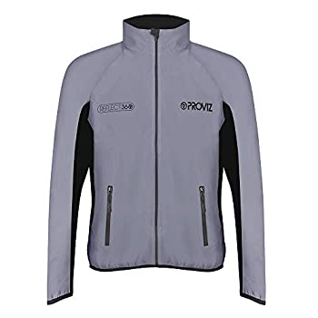 【中古】【インポート品・未当て嵌める】Provizメンズreflect360?Running上衣、しろがね色、Large M しろがね色
