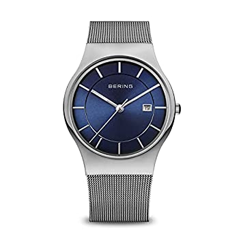 【中古】【輸入品・未使用】BERING%ｶﾝﾏ% シルバー/ブルー%ｶﾝﾏ% ブレスレット