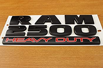 【中古】【輸入品・未使用】Dodge Ram 2500?Heavy DutyフラットマットブラックドアエンブレムMopar OEM