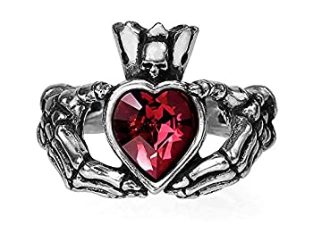 【中古】【輸入品・未使用】Alchemy Gothicによるナイトリング クラダ イギリス%ｶﾝﾏ% T/9.5%ｶﾝﾏ% ピューター、クリスタル%ｶﾝﾏ% クリスタル%ｶﾝﾏ%｜スカイマーケットプラス