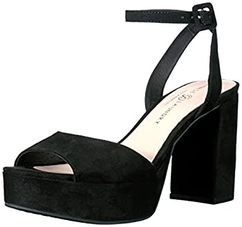 【中古】【インポート品・未当て嵌める】Chinese Laundry Women\u0027s Theresa Platform Dress Sandal%ｶﾝﾏ% Black Suede%ｶﾝﾏ% 7 M US