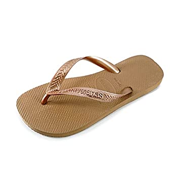 【中古】【インポート品・未当て嵌める】Havaianas レディース 砂浜サンダル US 大いさ: 7-8 色合い: ベージュ サンダル-レディース靴-ビーチサンダル