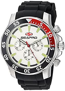【中古】【輸入品・未使用】Seapro メンズ スキューバExplorerの」クォーツステンレススチールカジュアルウォッチ、カラーブラック（型番：Sp8330） 銀