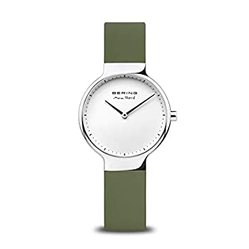 【中古】【インポート品・未当て嵌める】BERING Time レディース スリムウォッチ 15531-800 | 31粍 容れもの | Max Rene 寄せあわせ | シリコンストラップ | 傷つきにくい サファイアク