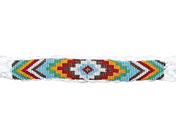 【中古】【輸入品・未使用】(White/Red) - Professional`S Choice Cowboy Braided and Beaded Halter with a 10 Lead