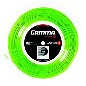 【中古】【インポート品・未当て嵌める】Gamma Moto 16G Tennis String Reel Lime