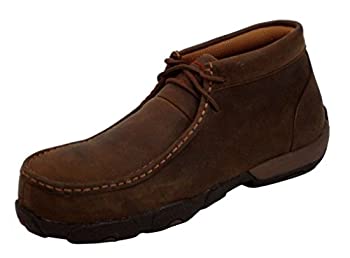【中古】【輸入品・未使用】[Twisted X] Ladies Steel Toe Saddle Driving Moc US サイズ: 6.5 カラー: ブラウン