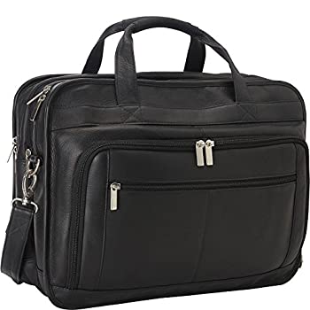 【中古】【インポート品・未当てはめる】Le Donne Leather Oversized Laptop Brief One Size 赤銅色 TR-1012-BL