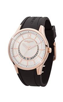 【中古】【輸入品・未使用】Jorg Gray Women's Quartz Watch with White Dial Analogue Display and Black Rubber Strap JG1400-13