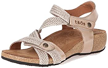【中古】【輸入品・未使用】Taos Footwear レディース Trulie レザーサンダル US サイズ: 6-6.5 カラー: ベージュ