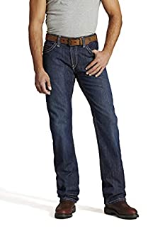 【中古】【輸入品・未使用】Ariat(アリアット)メンズローライズブーツカットジーンズ 耐燃性 M4 US サイズ: 36 x32 カラー: ブルー｜スカイマーケットプラス