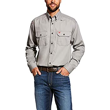 【中古】【輸入品・未使用】Ariat メンズ 作業シャツ 難燃性 US サイズ: Large カラー: シルバー｜スカイマーケットプラス