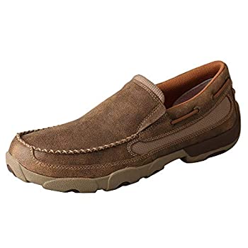 【中古】【インポート品・未当て嵌める】(11.5 D(M) US%ｶﾝﾏ% Bomber) - Twisted X Mens Slip-On Driving Mocs
