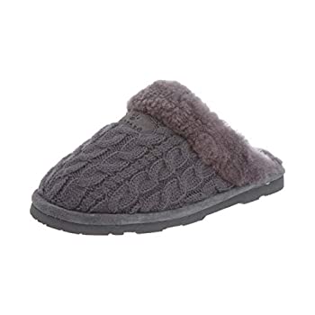 【中古】【輸入品・未使用】(ベアパウ) Bearpaw Effie レディーズ グレー 基本織物 スリッパ [並行輸入品]