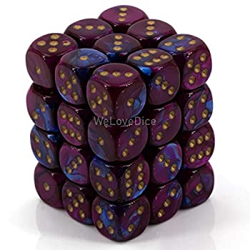 【中古】【輸入品・未使用】d6 12mm Blue & Purple w/Gold (36)｜スカイマーケットプラス