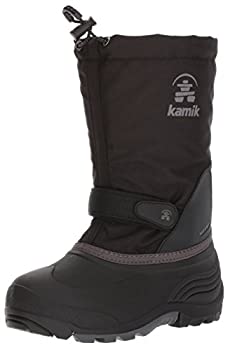 【中古】【輸入品・未使用】Kamik ユニ 子供用ウォーターバグ スノーブーツ%ｶﾝﾏ% ブラック/チャーコール%ｶﾝﾏ% 6 Big Kid