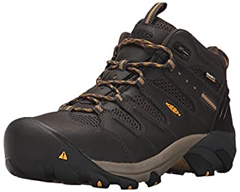 【中古】【輸入品・未使用】KEEN Utility メンズ ランシング ミッドスチールトウ 防水ワークブーツ%ｶﾝﾏ% Raven/Tawny Olive%ｶﾝﾏ% 24