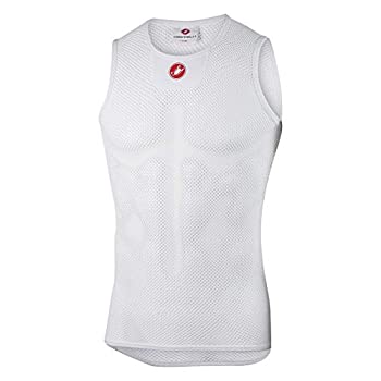 【中古】【インポート品・未当てはめる】Castelli 中核グループメッシュ 3 ノースリーブ ベースレイヤー - メンズ 白いこと S/M