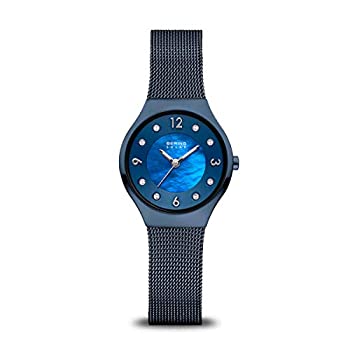 【中古】【インポート品・未当て嵌める】BERING Time レディース スリムウォッチ 14427-393 | 27粍入れもの | ソーラー寄せあわせ | ステンレススチールストラップ | 傷に揺るぎ無いサファイア
