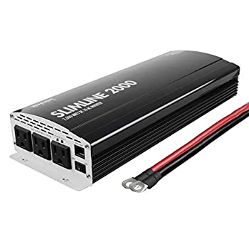 【中古】【インポート品・未当てはめる】Wagan EL3724 2000W Slim Line 4500W Surge Peak%ｶﾝﾏ% 12 Volt DC Input Power Inverter%ｶﾝﾏ% Black